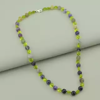 Намисто Аметист срібло (925 проба) 45 см.