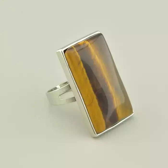 🏷️️ Перстень роз'ємний Тигрове око ss_103188