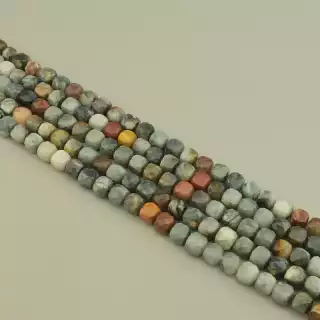 Намистини Орлинне око, Яшма 38 см. на нитці (натуральне каміння, без застібки)