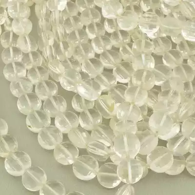 🏷️️ Намистини Гірський кришталь 37 см. на нитці (натуральне каміння, без застібки) F-103705