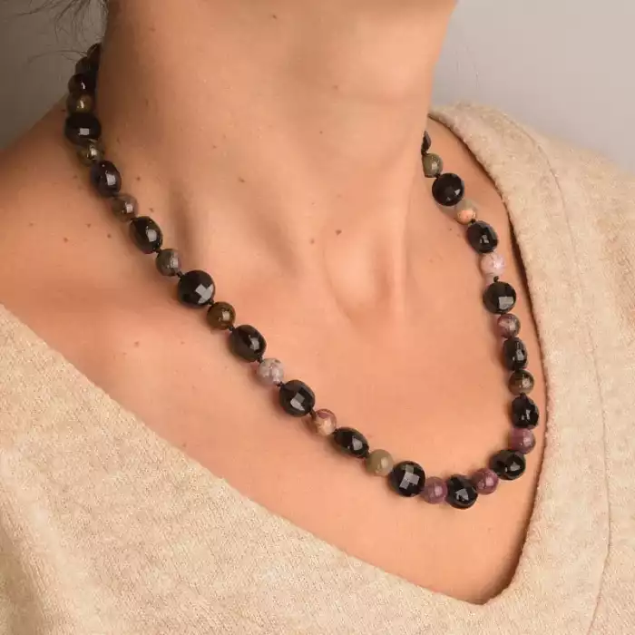 🏷️️ Намисто Турмалин 44 см. ss_89141