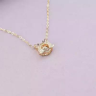 🏷️️ Підвіска Xuping Фіаніт 41 см (позолота 18к) F-90767