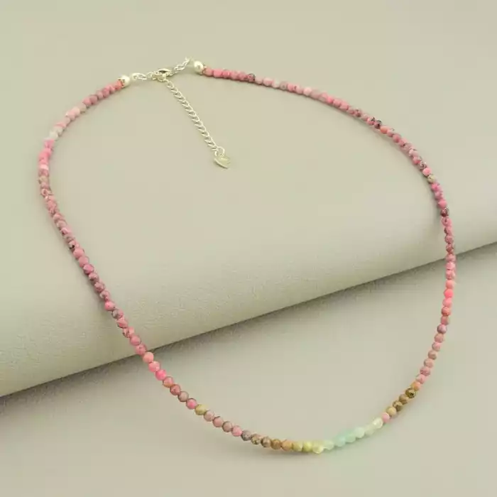 🏷️️ Підвіска Родоніт срібло (925) 40 см ss_105672