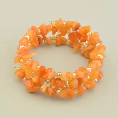 Браслет Сердолік, Чеський кришталь 17 см