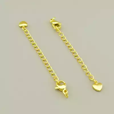 Застібка карабін 10х5мм. (позолота 18к лимонна)