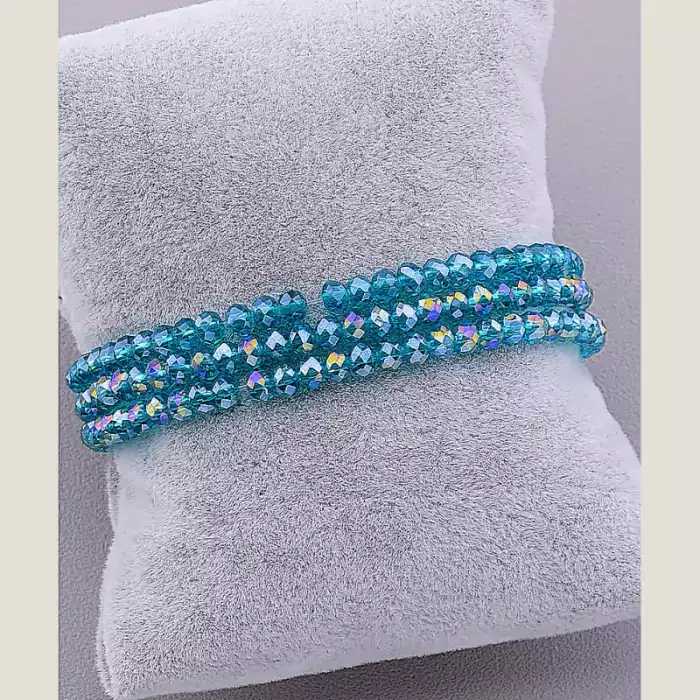 🏷️️ Браслет резинка Чеський кришталь 17 см ss_47632