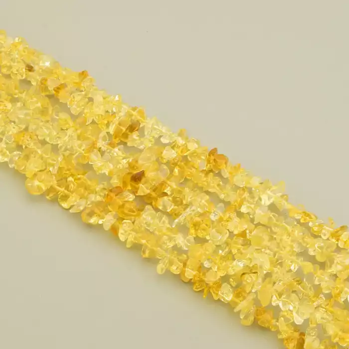 🏷️️ Намистини Цитрін 40 см (без застібки) F-106487