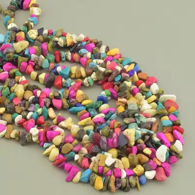 🏷️️ Намистини Самоцвіти 80 см. (натуральне каміння, без застібки) F-99794