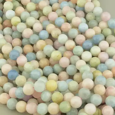 🏷️️ Намистини Морганіт 40 см. 10,5 мм. на нитці (натуральне каміння, без застібки) F-100002