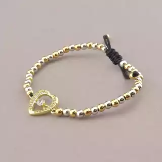 Браслет шамбала Xuping (позолота/родій)