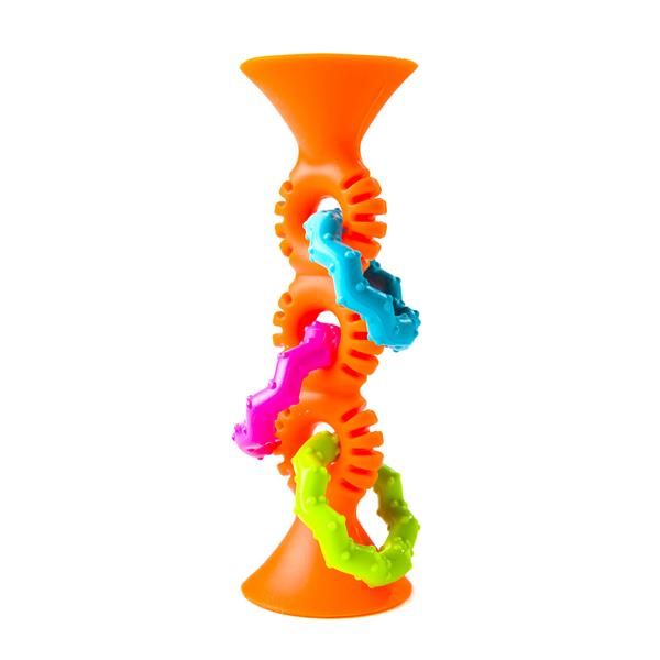 Прорізувач-брязкальце на присосках Fat Brain Toys pipSquigz Loops помаранчевий (F165ML) F165ML F165ML