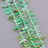 🏷️️ Намистини Амазонит 40 см на нитці (натуральне каміння, без застібки) F-83677
