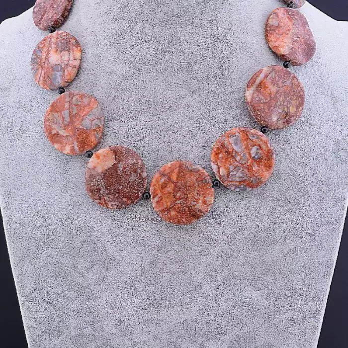 🏷️️ Намисто Яшма 48 см ss_84468