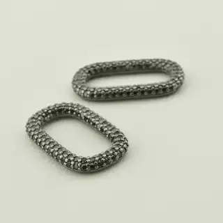 Вставка Фіаніт 25х14 (хром)