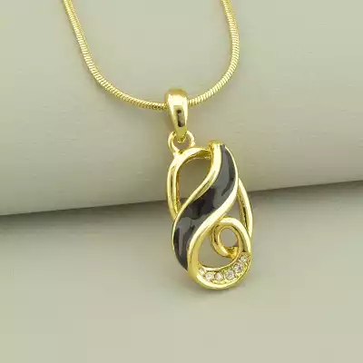 🏷️️ Підвіска+Сережки Фіаніт, Емаль 45 см. F-101053