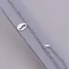 🏷️️ Браслет з карабіном на ногу Stainless Steel 19 см F-85613