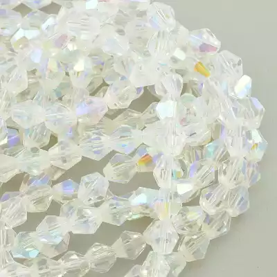 🏷️️ Намистини Чеський кришталь 32 см. 8 мм. (без застібки) на нитці з гранями F-93654