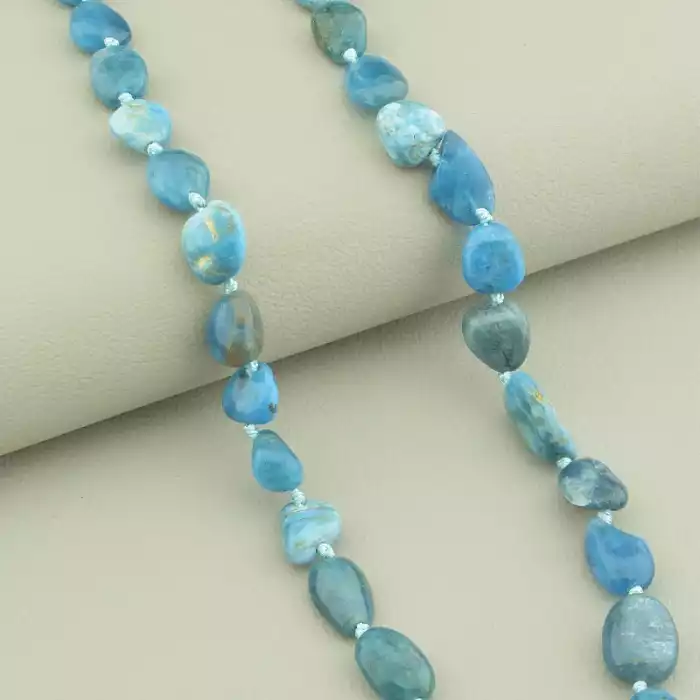 🏷️️ Намисто Апатит (cрібло 925 проба) 51 см. ss_101357