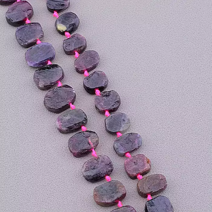 🏷️️ Намистини Турмалин 45 см на нитці (натуральне каміння, без застібки) ss_86181