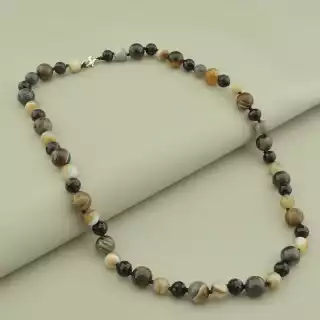 Намисто Агат, Чеський кришталь 55 см.