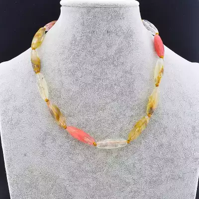 🏷️️ Намисто Халцедон 50 см F-78591