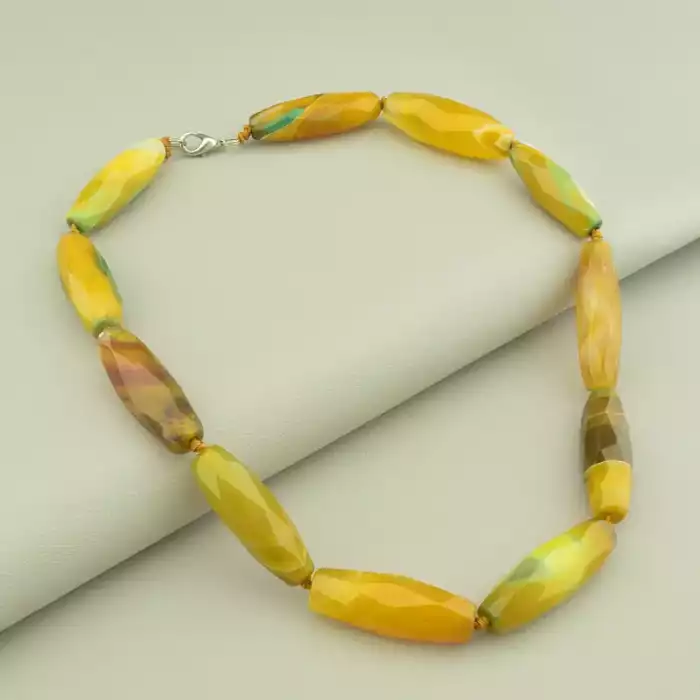 🏷️️ Намисто Агат 48 см. ss_103296