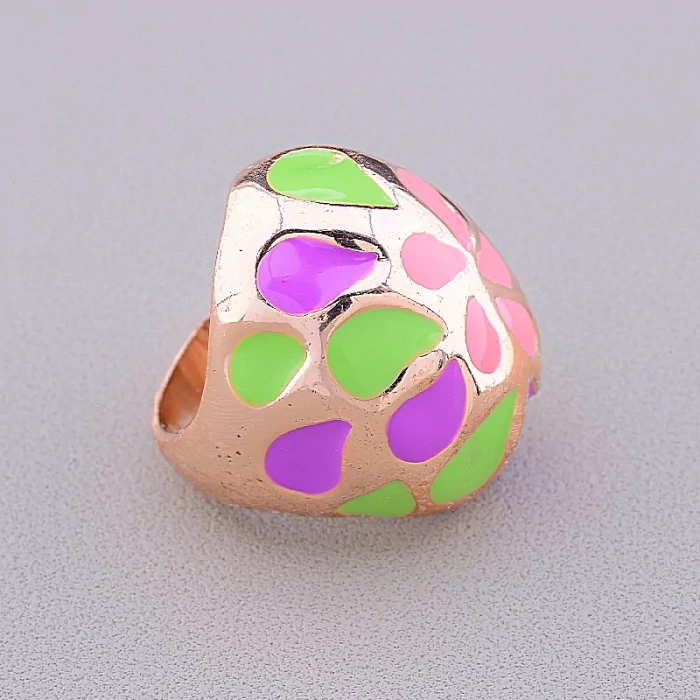 🏷️️ Перстень емаль Fashion (позолота 18к) ss_45131