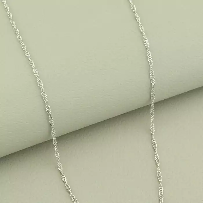 🏷️️ Ланцюг Xuping 44 см. (родій, застібка карабін) ss_104245