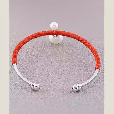 🏷️️ Браслет без застібки Майорка Saiya (родій) F-58265