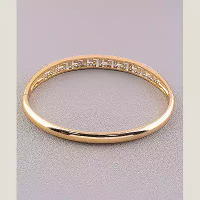 🏷️️ Браслет шарнірний Xuping Фіаніт 17 см (позолота 18к) F-58619