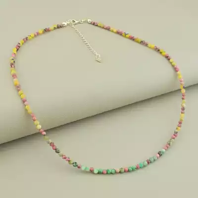 Підвіска Самоцвіти срібло (925) 43 см