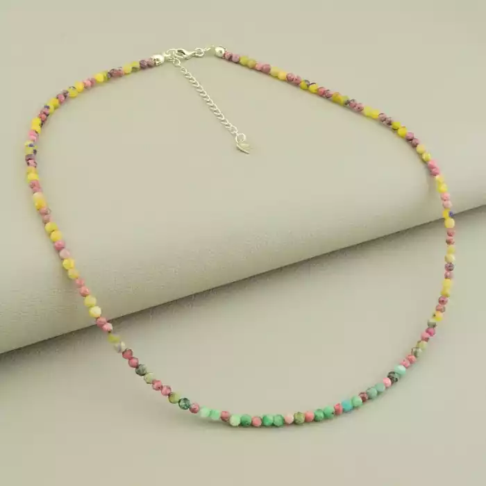 🏷️️ Підвіска Самоцвіти срібло (925) 43 см F-105673