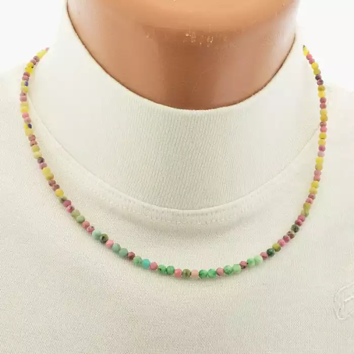 🏷️️ Підвіска Самоцвіти срібло (925) 43 см F-105673