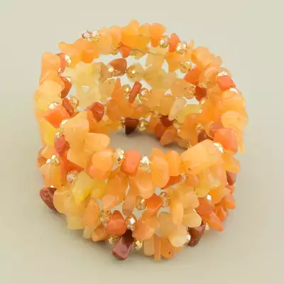 Браслет Сердолік, Чеський кришталь 17 см