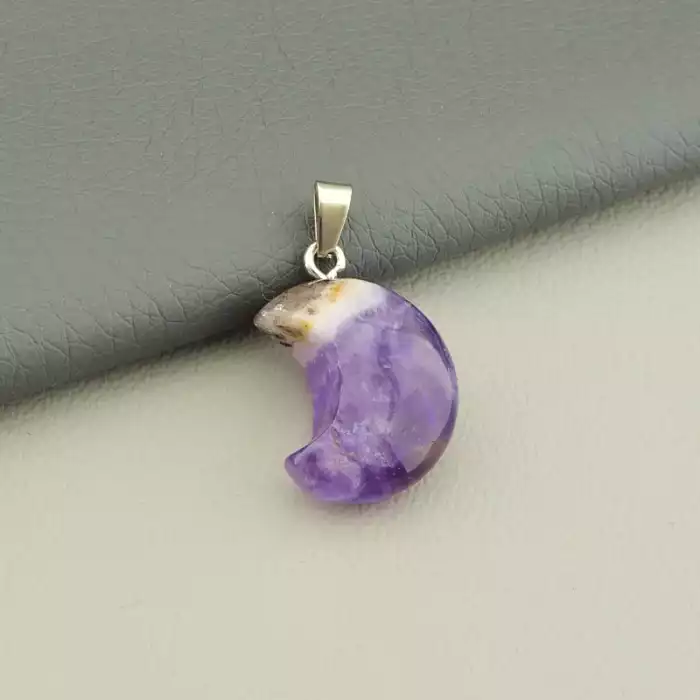 🏷️️ Кулон Аметист 25x17мм. F-106178