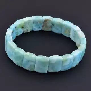 Браслет на резинці Ларімар 18.5 см