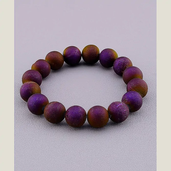 🏷️️ Браслет резинка Агат 18 см ss_71149