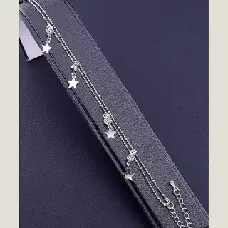 Браслет з карабіном Сrystal FJ 17 см