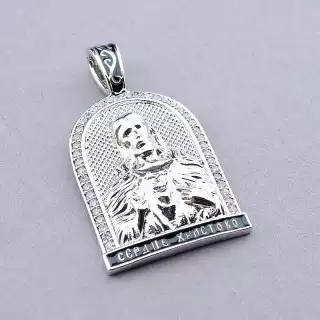 Ладанка Ісус Христос Xuping Фіаніт (родій)