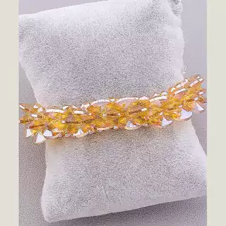 Браслет з магнітною застібкою Чеський кришталь