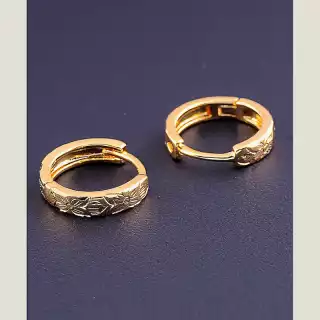 Сережки кільця Xuping (позолота 18к)