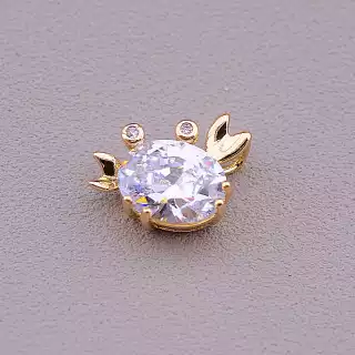 Кулон краб Xuping Фіаніт (позолота 18к)