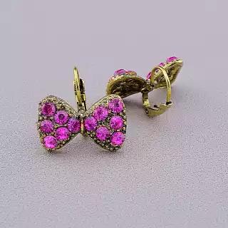 Сережки англійський замок Fashion Сrystal