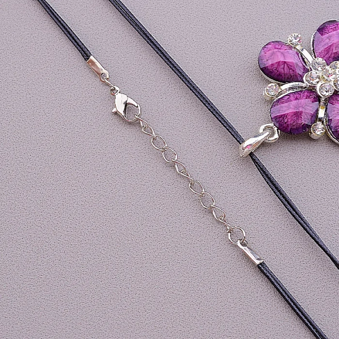 🏷️️ Підвіска квітка Стрази 46 см ss_14516