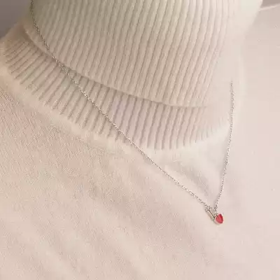 🏷️️ Підвіска I Love серце Saiya емаль 40 см (родій) F-94123