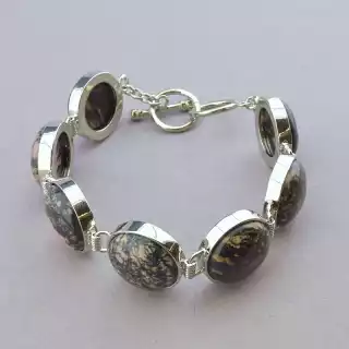 Браслет петля Родонит 20 см.