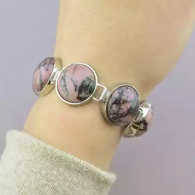 🏷️️ Браслет петля Родонит 20 см. F-87006