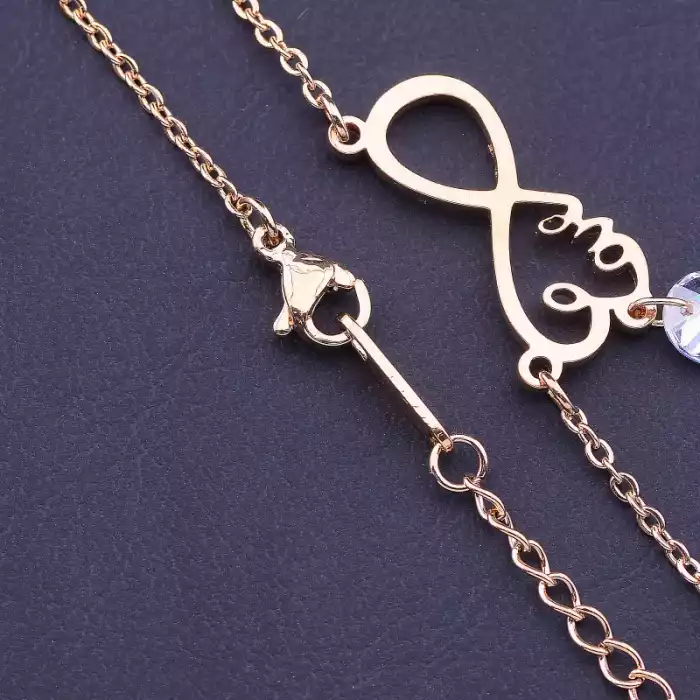 🏷️️ Підвіска нескінченність Love Stainless Steel Фіаніт 40 см ss_55441