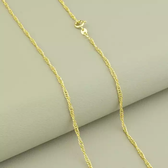 🏷️️ Ланцюг Xuping 60 см. (позолота 18к (лимонний), застібка карабін) ss_103920