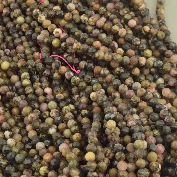 🏷️️ Нитка Родоніт 38 см. 4мм. (без застібки) ss_104246